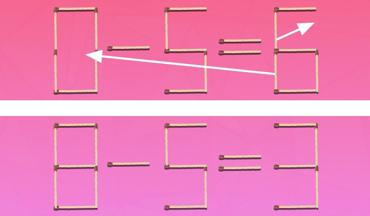 Du måste dra 2 matchningar för att göra jämlikheten korrekt: ett enkelt IQ-test