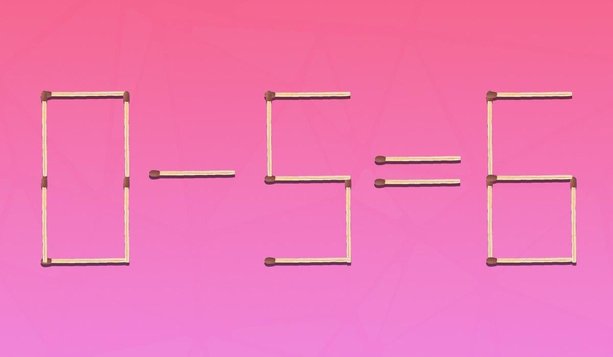 Du måste dra 2 tändstickor för att jämlikheten ska stämma: ett enkelt IQ-test