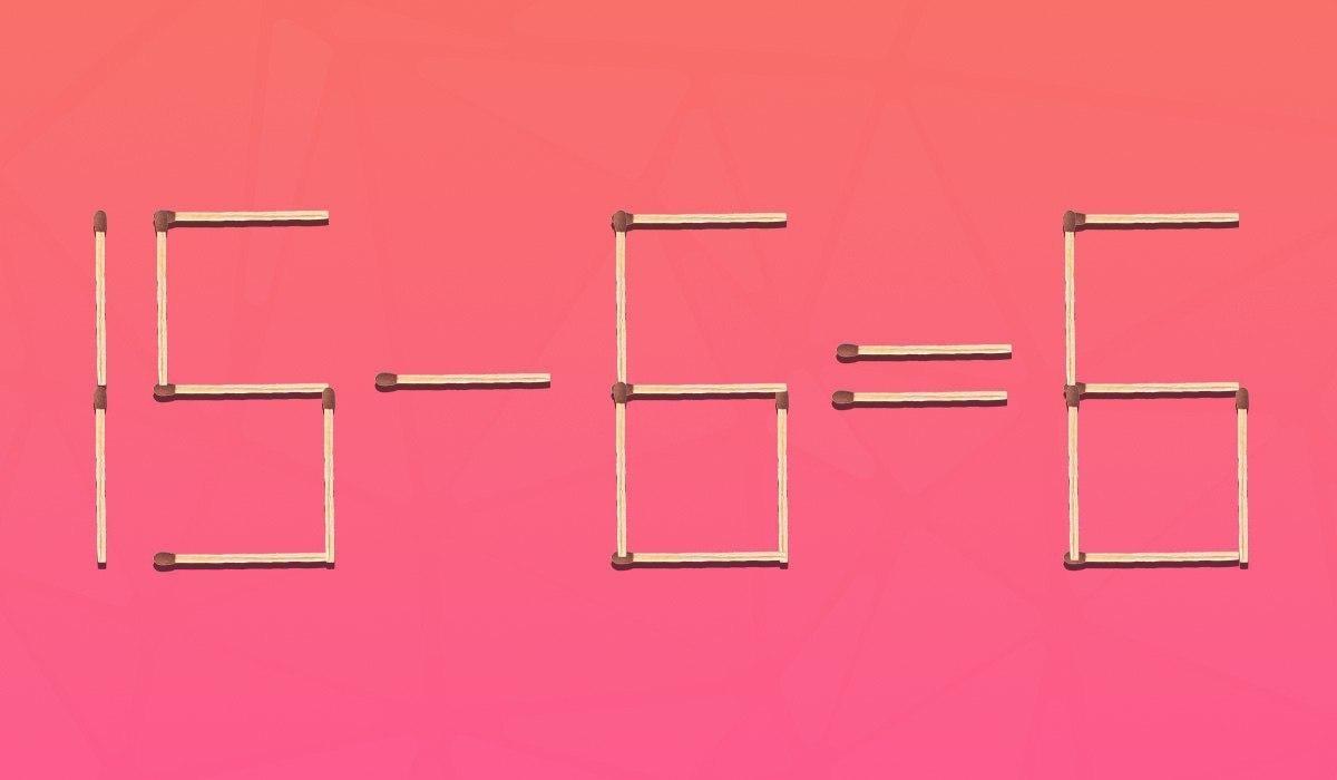 Du behöver bara flytta en tändsticka för att få rätt likhet: ett utmanande pussel