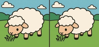 IQ-test: hitta 3 skillnader i en bild av ett får på 43 sekunder