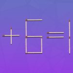 Genial utmaning: du måste dra 2 tändstickor för att få