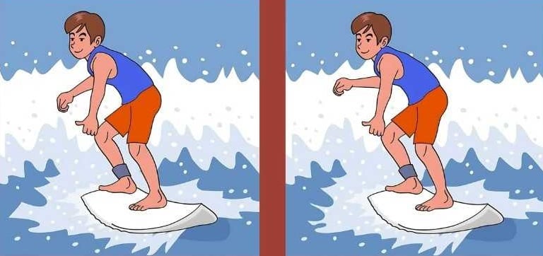 Vad är skillnaden mellan de två killarna: hitta 3 skillnader på 17 sekunder.